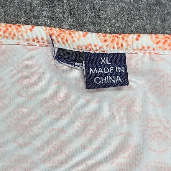 Boho Tunic Top XL Orange Blue Tassel V-Neck Caftan Blouse Lightweight Nylon... - Picture 5 of 8